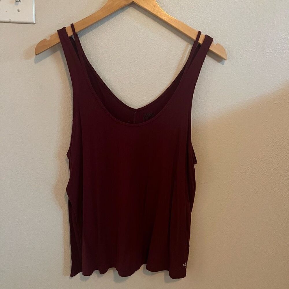JoyLab Maroon Tank Top with Side Slit